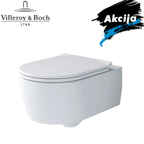 VILLEROY & BOCH AVENTO - SOUL WC ŠOLJA KONZOLNA SA SOFTCLOSE DASKOM  4656HR01 1