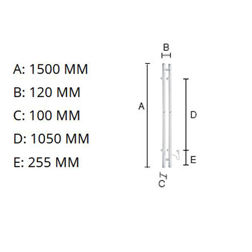 SMEDBO DRY SUŠAČ 120 x 1500 HROM  FK712 5