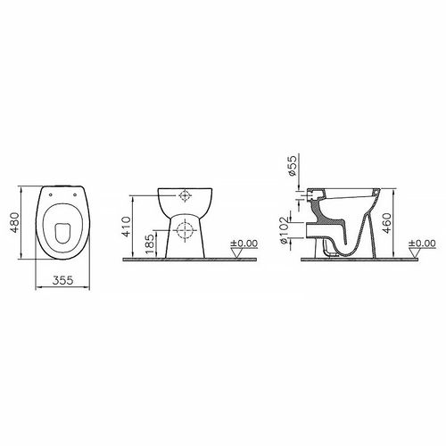 VITRA CONFORMA INVALIDSKA ŠOLJA BALTIK 5815B003-0087 2