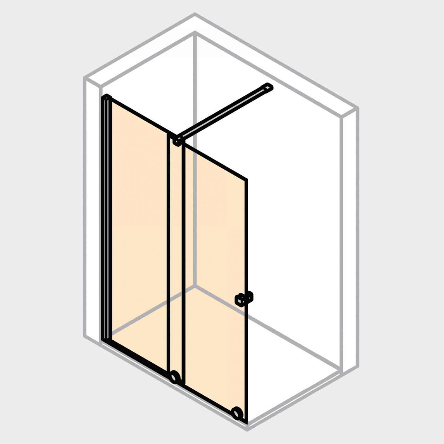 HUPPE XTENSA WALK-IN VRATA 130 LEVA INLINE  XT0104.069.322 GTNIL 5