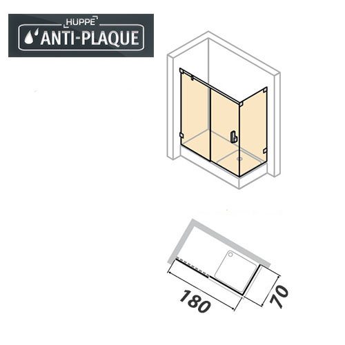 HUPPE VISTA PURE TUŠ KABINA 70x180 LEVA ANTI-PLAQUE  VT0460C91322 2