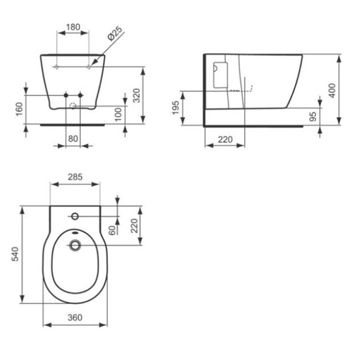 IDEAL STANDARD CONNECT BIDE KONZOLNI  E799701 3