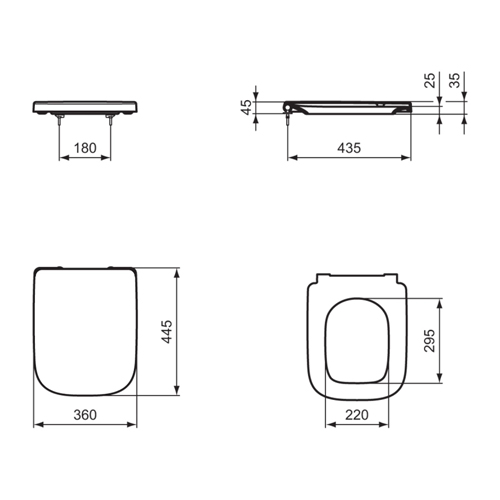 IDEAL STANDARD I.LIFE A WC DASKA SOFT-CLOSE  T453101 3