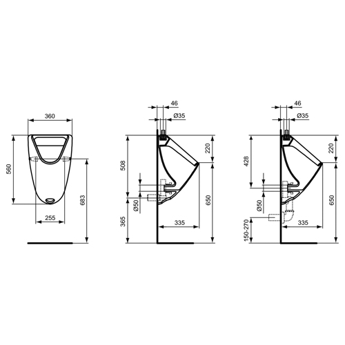 IDEAL STANDARD EUROVIT PISOAR VIDNI DOVOD  K553901 2