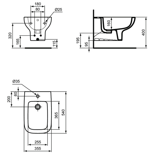 IDEAL STANDARD I.LIFE A BIDE KONZOLNI  T471801 5