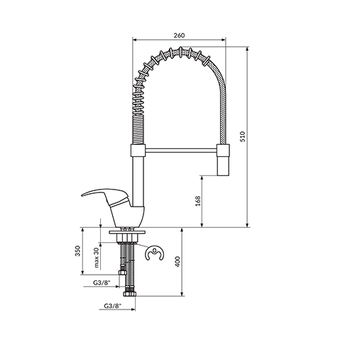 ROSAN KING ZA SUDOPERU POLUPROFESIONALNA 3 CEVI  J388003 2