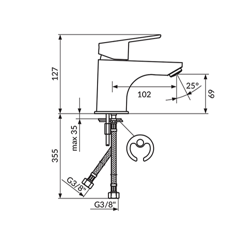 ROSAN SMART ZA LAVABO L  JA302001 2