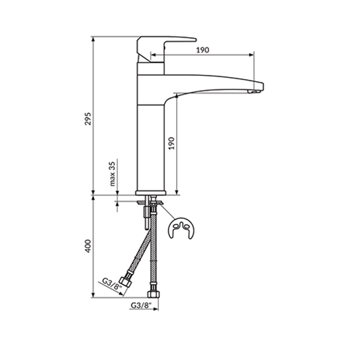 ROSAN CUBO ZA SUDOPERU FIKSNA 2 CEVI  JC38101 2