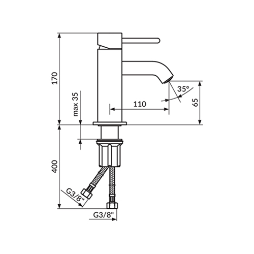 ROSAN DARK BATERIJA ZA LAVABO  JD30101 2