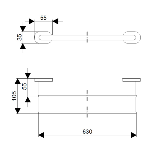 ROSAN MISTIQUE DRŽAČ PEŠKIRA 60CM - DUPLI  JM902 2