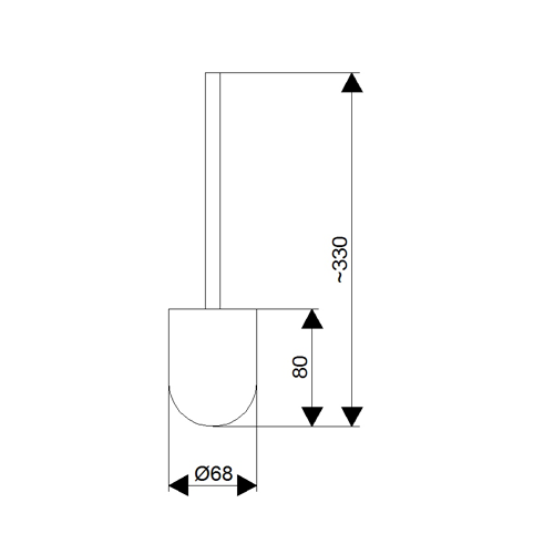 ROSAN MISTIQUE ČETKA ZA WC  JM908K 2