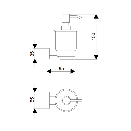 ROSAN MISTIQUE DOZATOR ZA TEČNI SAPUN  JM910 2