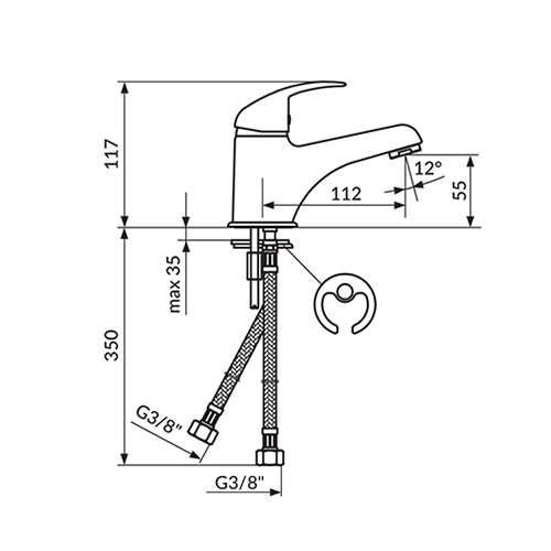 ROSAN PERLA ZA LAVABO  JP301001 2