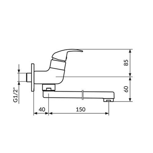 ROSAN PERLA SA JEDNORUČNIM VENTILOM 150MM  JP522015 2