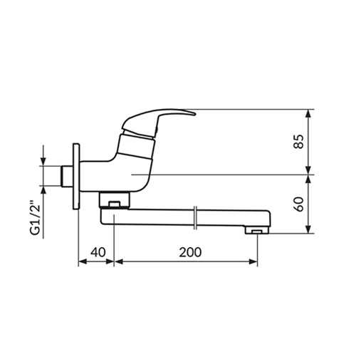 ROSAN PERLA SA JEDNORUČNIM VENTILOM 200MM  JP522020 2