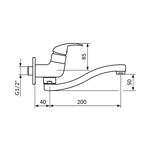 ROSAN PERLA SA JEDNORUČNIM VENTILOM 200MM - S  JP522S20 2