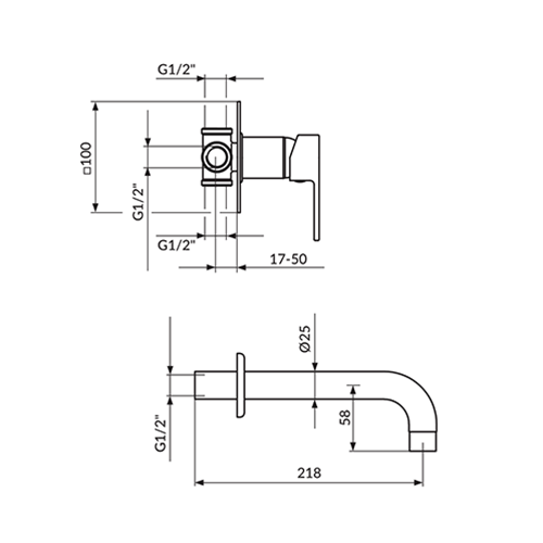 ROSAN QUADRO ZA LAVABO 230MM - UZIDNA  JQ31401 2