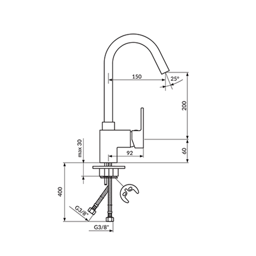 ROSAN QUADRO ZA SUDOPERU VISOKA 2 CEVI  JQ38101 2