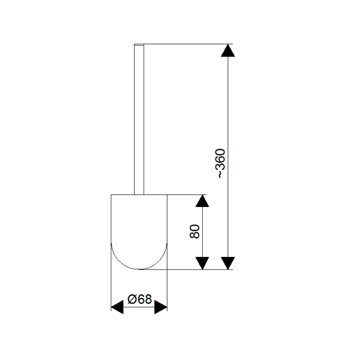 ROSAN QUADRO ČETKA ZA WC  JQ908K 2