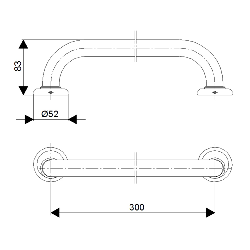 ROSAN ZERRO DRŽAČ 300 MM  JZ913 2