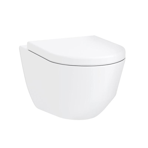 GEBERIT SET LAUFEN PRO BELA TIPKA DELTA 20 WC ŠOLJA KONZOLNA SA SOFTCLOSE SLIM DASKOM 3