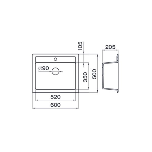 SUDOPERA METALAC GRANIT xQUADRO 60 SIVA 600x500 161966 2