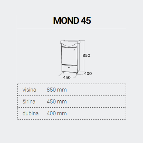 PINO ART MOND  45 LAVABO SA ORMARIĆEM 2