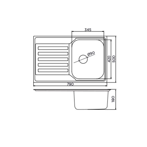 SUDOPERA METALAC INOX NERA PRAKTIK 1D Ø90  187958 3