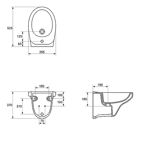 CERSANIT TERRA DELFI BIDE KONZOLNI  K11-0018 3