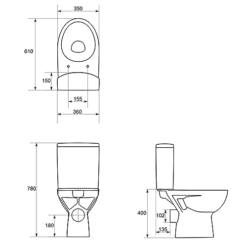 CERSANIT PARVA MONOBLOK BALTIK + DASKA  K27-001 3