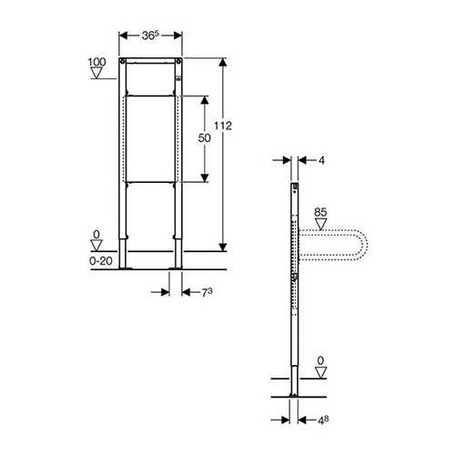 GEBERIT DUOFIX ELEMENT ZA OSLONCE I RUKOHVATE  111.790.00.1 2