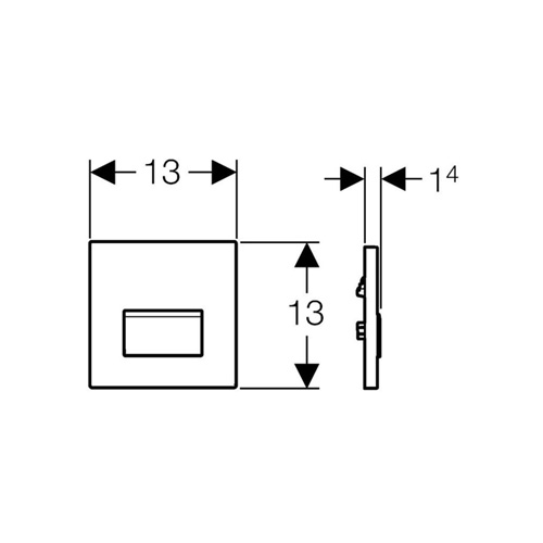 GEBERIT TIPKA SIGMA 50-PISOAR 116.016.11.1 3