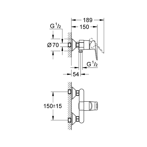 GROHE BAULOOP ZA TUŠ KADU  23340000 2