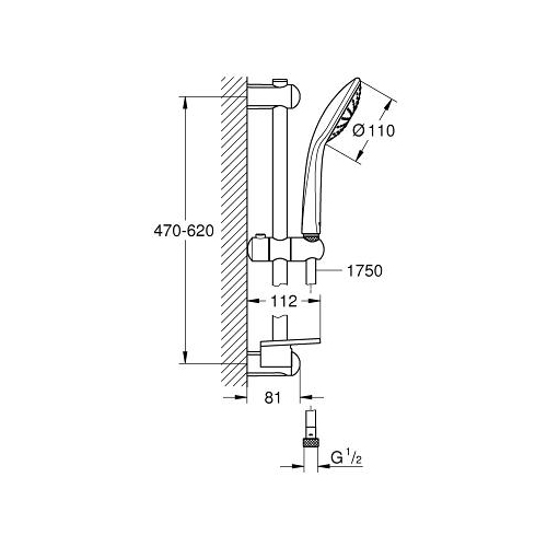 GROHE EUPHORIA TUŠ SET 110 MONO  2726600E 2