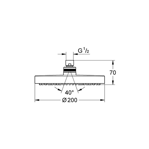 GROHE TEMPESTA COSMOPOLITAN TUŠ RUŽA  27541001 2