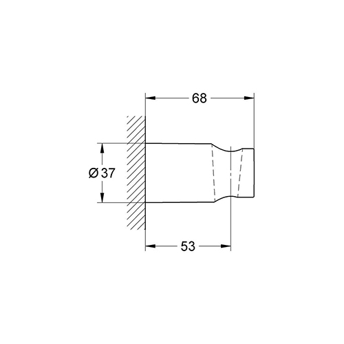 GROHE TEMPESTA ZIDNI DRŽAČ TUŠ RUČICE  27594000 2