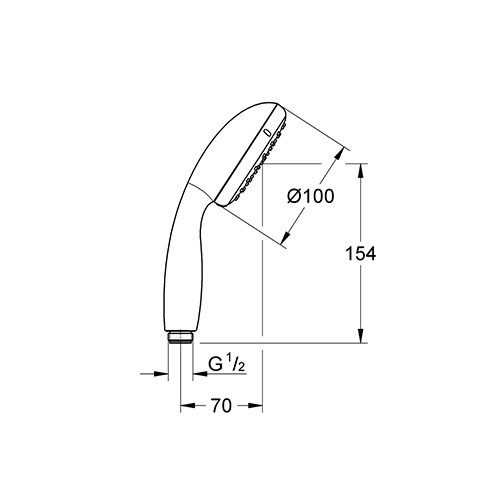 GROHE TEMPESTA TUŠ RUČICA  27852000 2