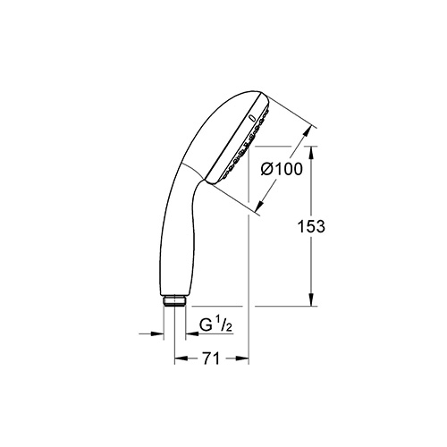 GROHE TEMPESTA TUŠ RUČICA SA 3 VRSTE MLAZA  28261001 2