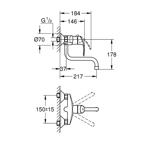 GROHE EUROSMART ZA SUDOPERU  31391002   2