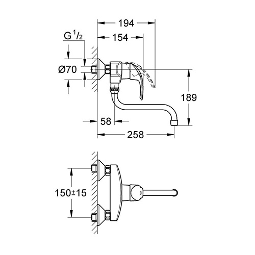 GROHE EUROSMART ZA SUDOPERU  32224001 2