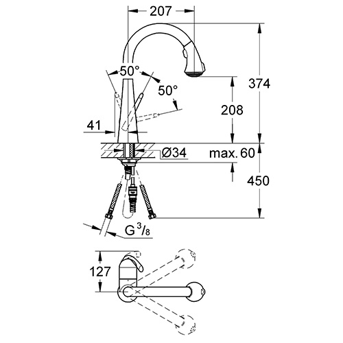 GROHE ZEDRA ZA SUDOPERU  32294000 2