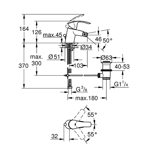 GROHE EUROSMART ZA BIDE  32929002  2