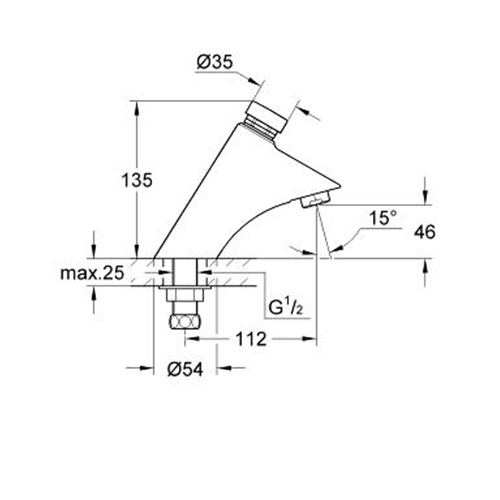 GROHE CONTOPRESS POTISNA SLAVINA  36173000 2