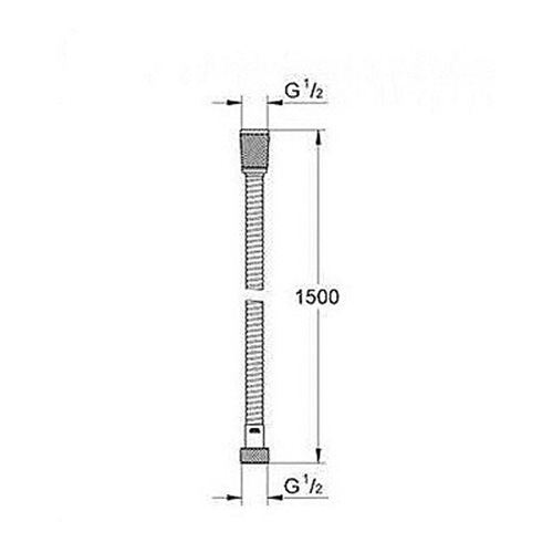 GROHE TUŠ CREVO 1,5M  45973000 2