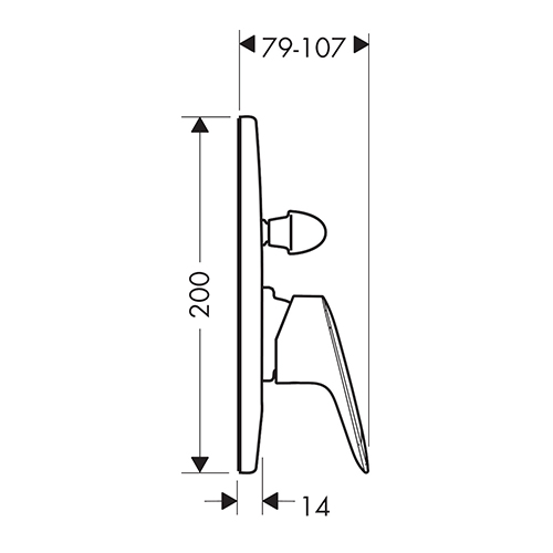 HANSGROHE LOGIS MASKA SA PREBACIVAČEM  71406000 2