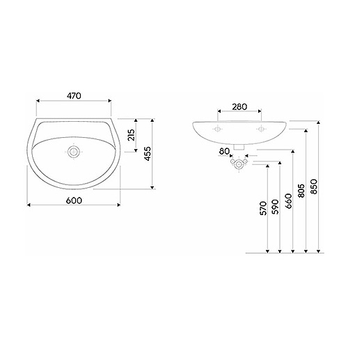 KOLO IDOL LAVABO 600 BEZ RUPE  M11060000 2