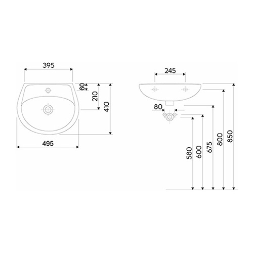 KOLO IDOL LAVABO 500 SA RUPOM  M11150000 2