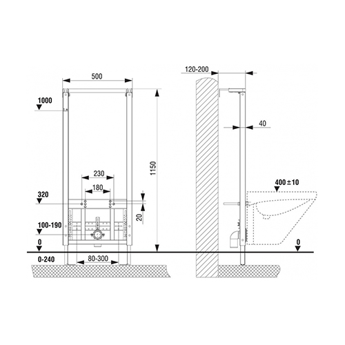 LIV MONTAŽNI ELEMENT ZA BIDE FIX  256101 2