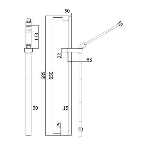 PAFFONI LEVEL TUŠ GARNITURA  ZSAL079CR 2