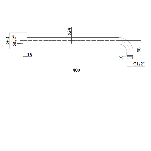 PAFFONI STICK IZLIVNA LULA OKRUGLA L-400mm  ZSOF034 2